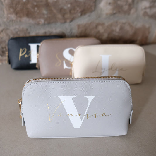 Personalisierte Kosmetiktasche | Monogramm