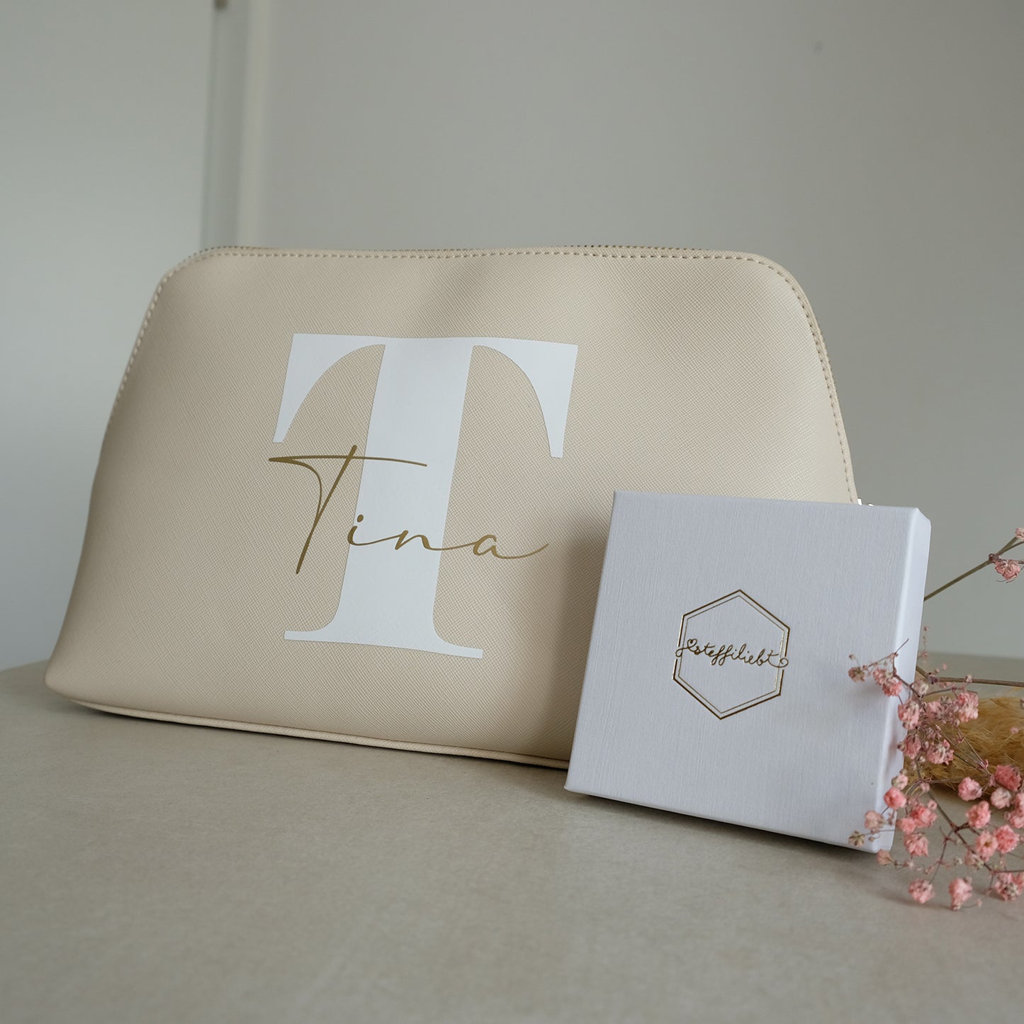 Personalisierte Kosmetiktasche | Monogramm