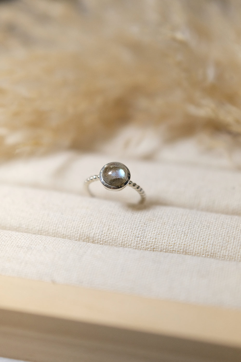 Labradorit | Kugelring | Silber