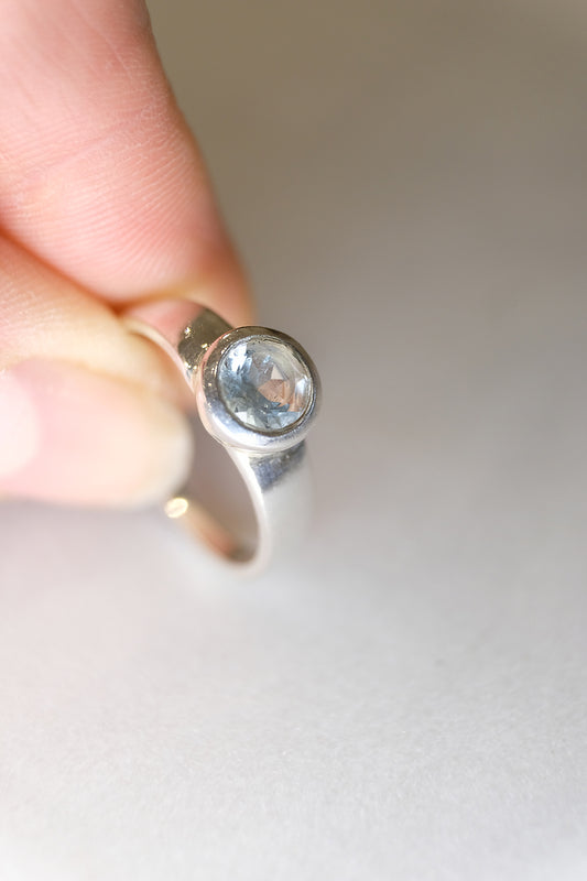 Blautopas | Ring | Silber
