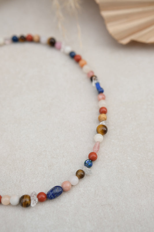 Edelsteinkette | Sunset | Choker