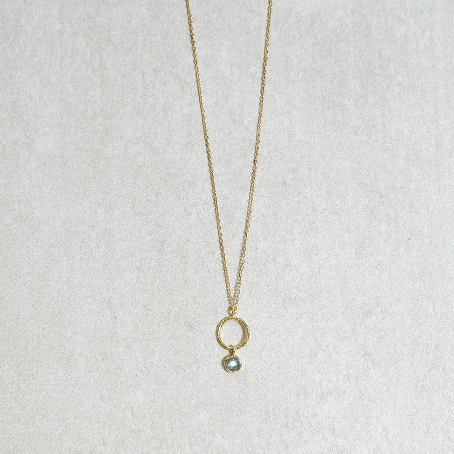 "Luna Drop" Labradorit | Halskette | Gold