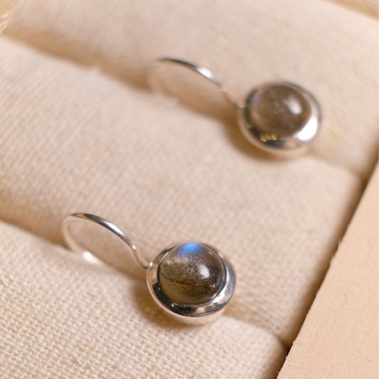 "Luna" Labradorit | Ohrhänger | Silber