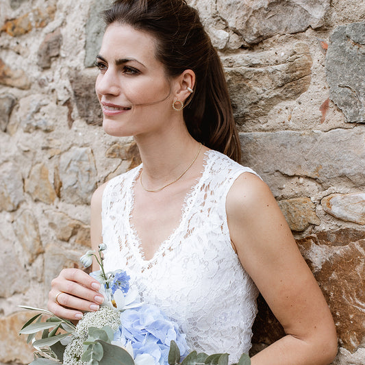 "Luna Amour" Labradorit | Ohrstecker | Gold