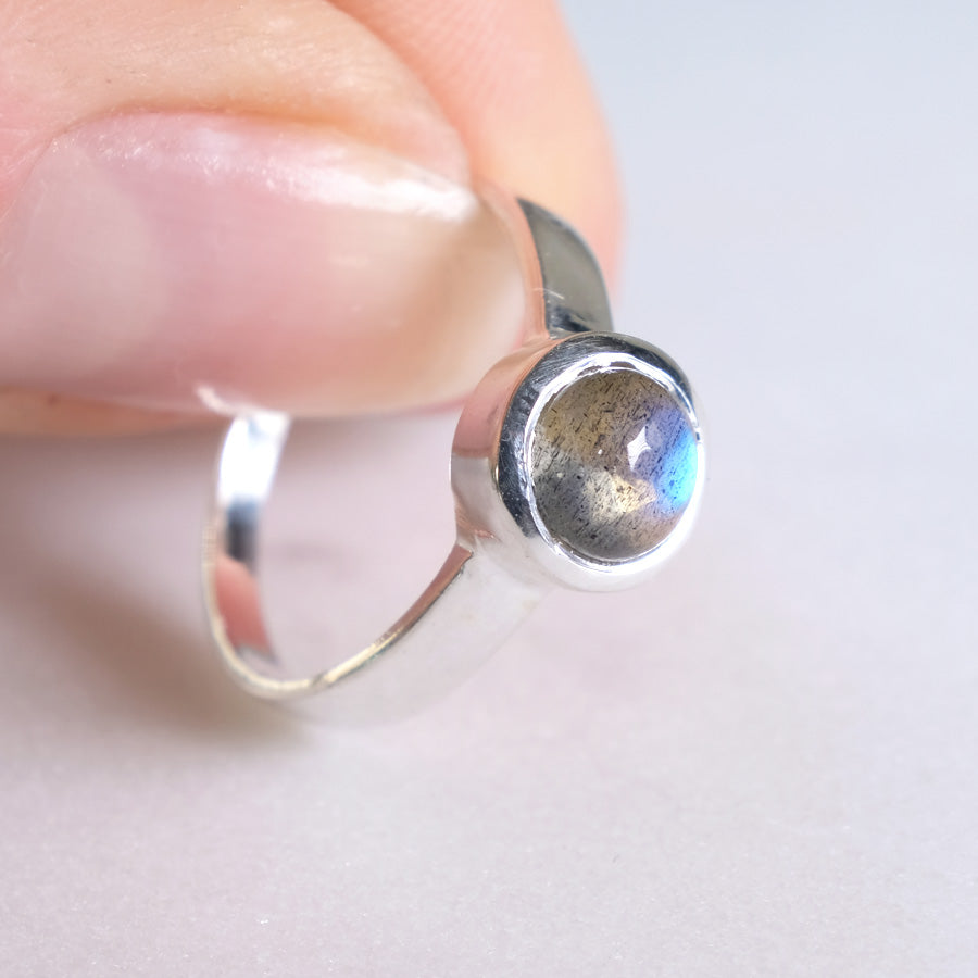 Labradorit | Ring | Silber - Einzelstück Größe 50