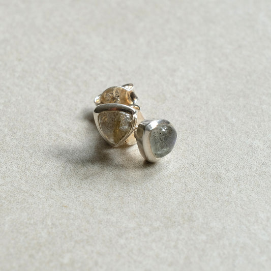 "Eclipse" Labradorit | Ohrstecker | Silber