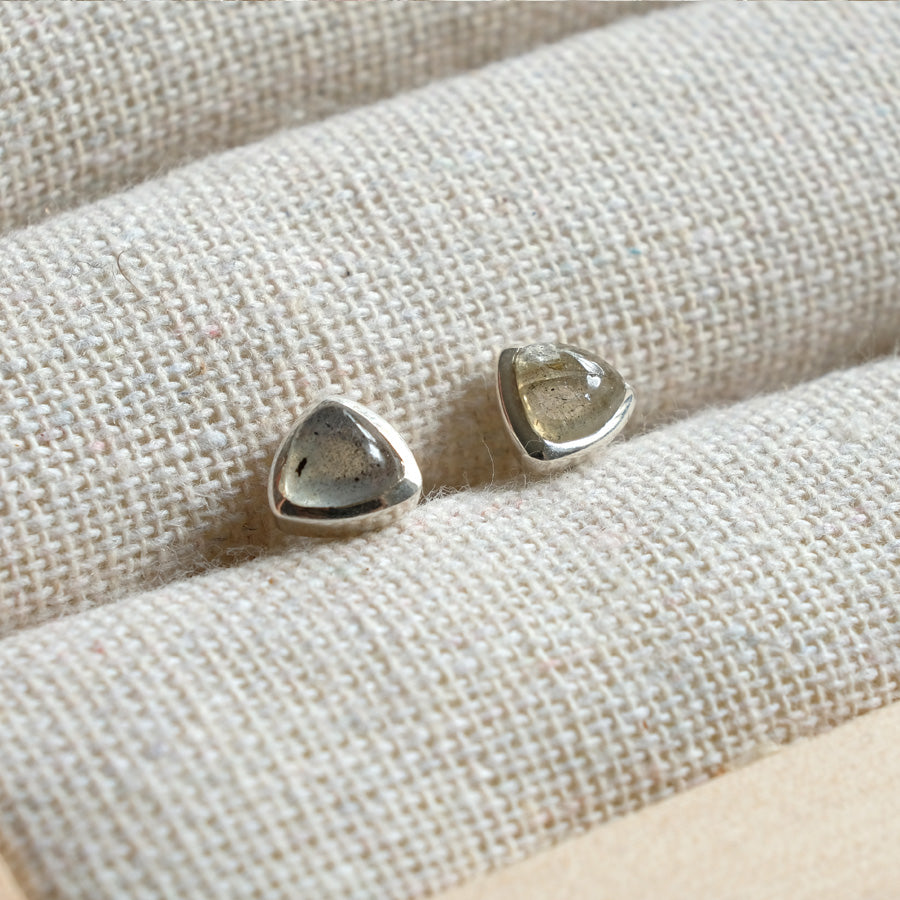 "Eclipse" Labradorit | Ohrstecker | Silber