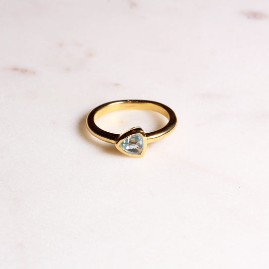 "Eclipse" Blautopas | Ring | Gold