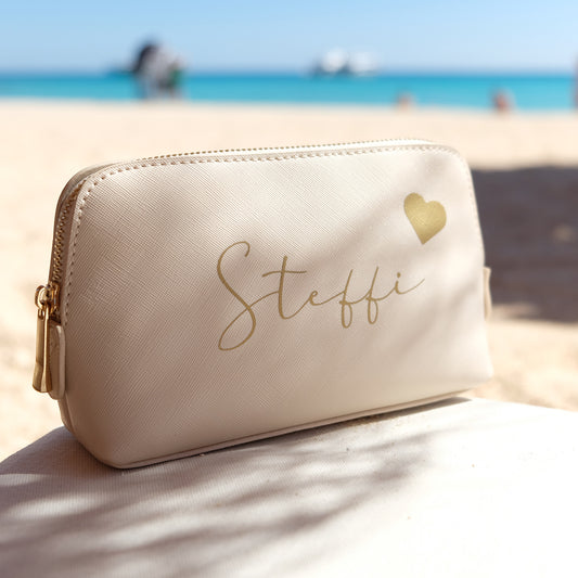 Personalisierte Kosmetiktasche | Herz
