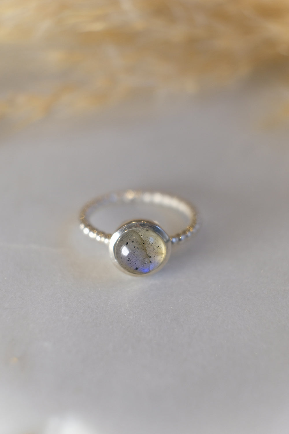Labradorit | Kugelring | Silber