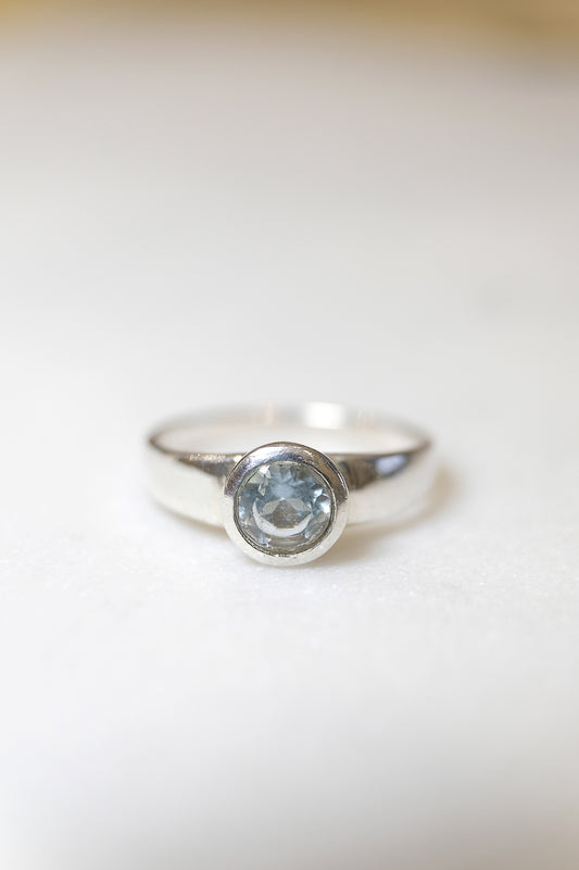 Blautopas | Ring | Silber