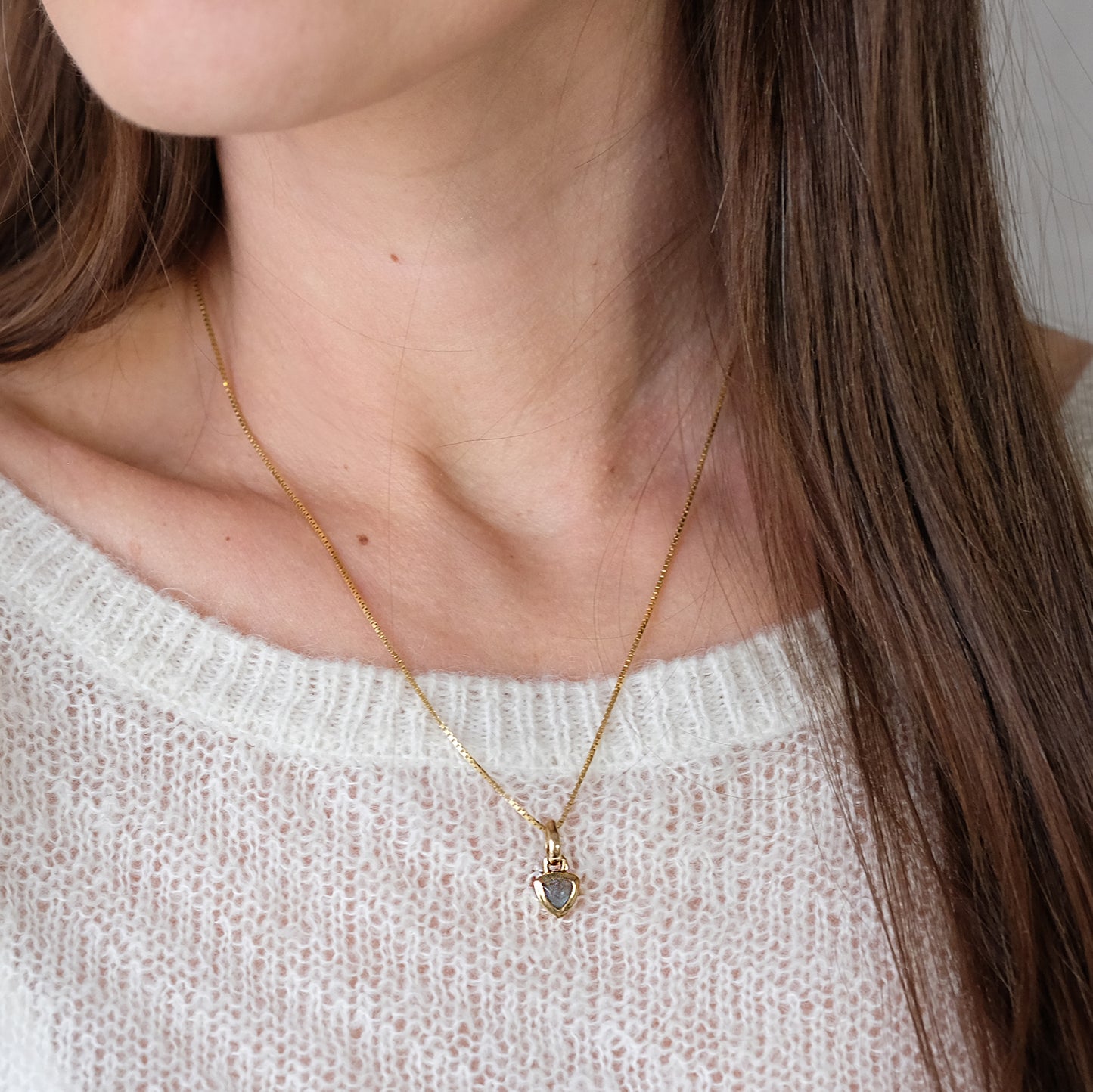 "Eclipse" Labradorit | Venezianerkette | Gold