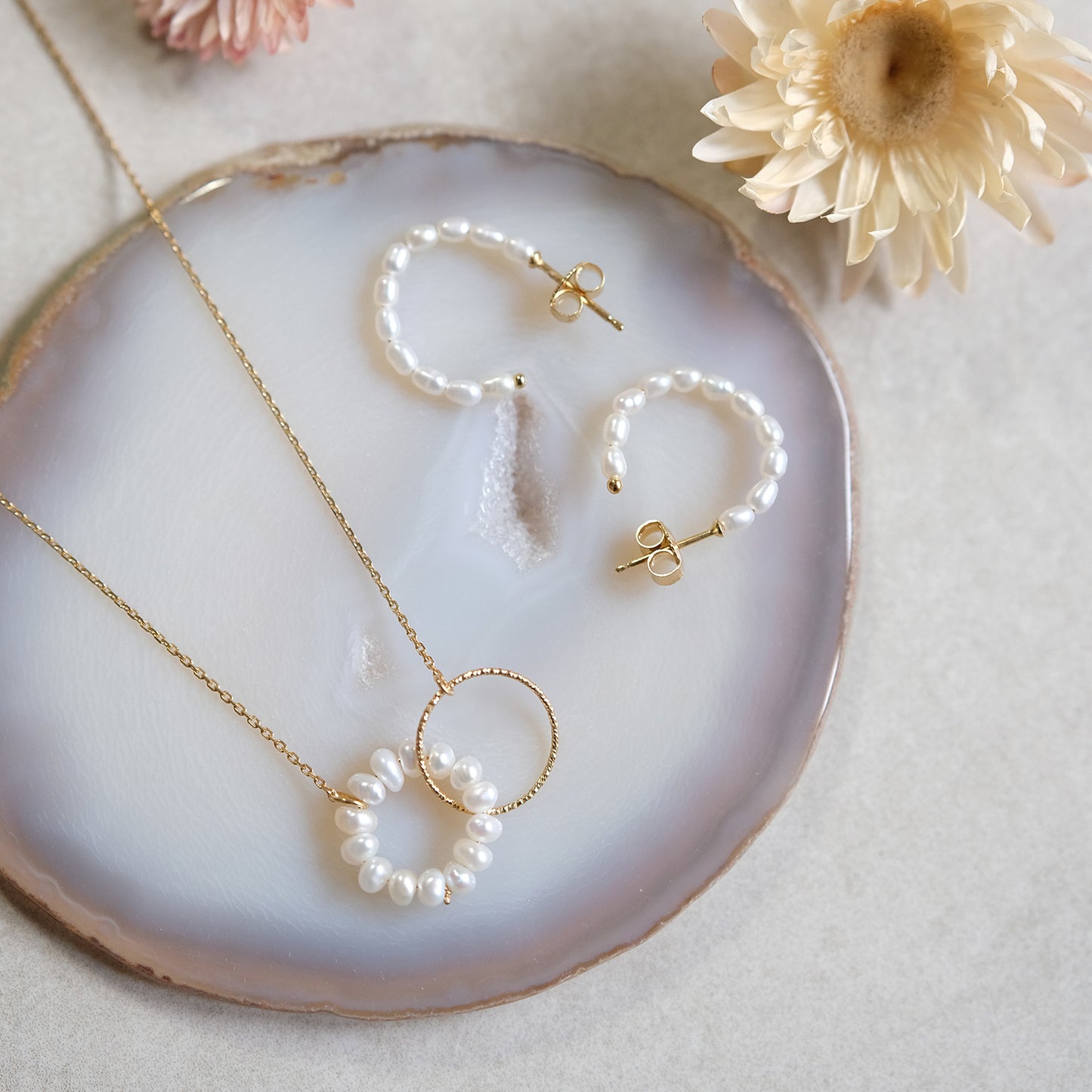 "Lumi Pearl" Süßwasserperlen | Halskette | Gold