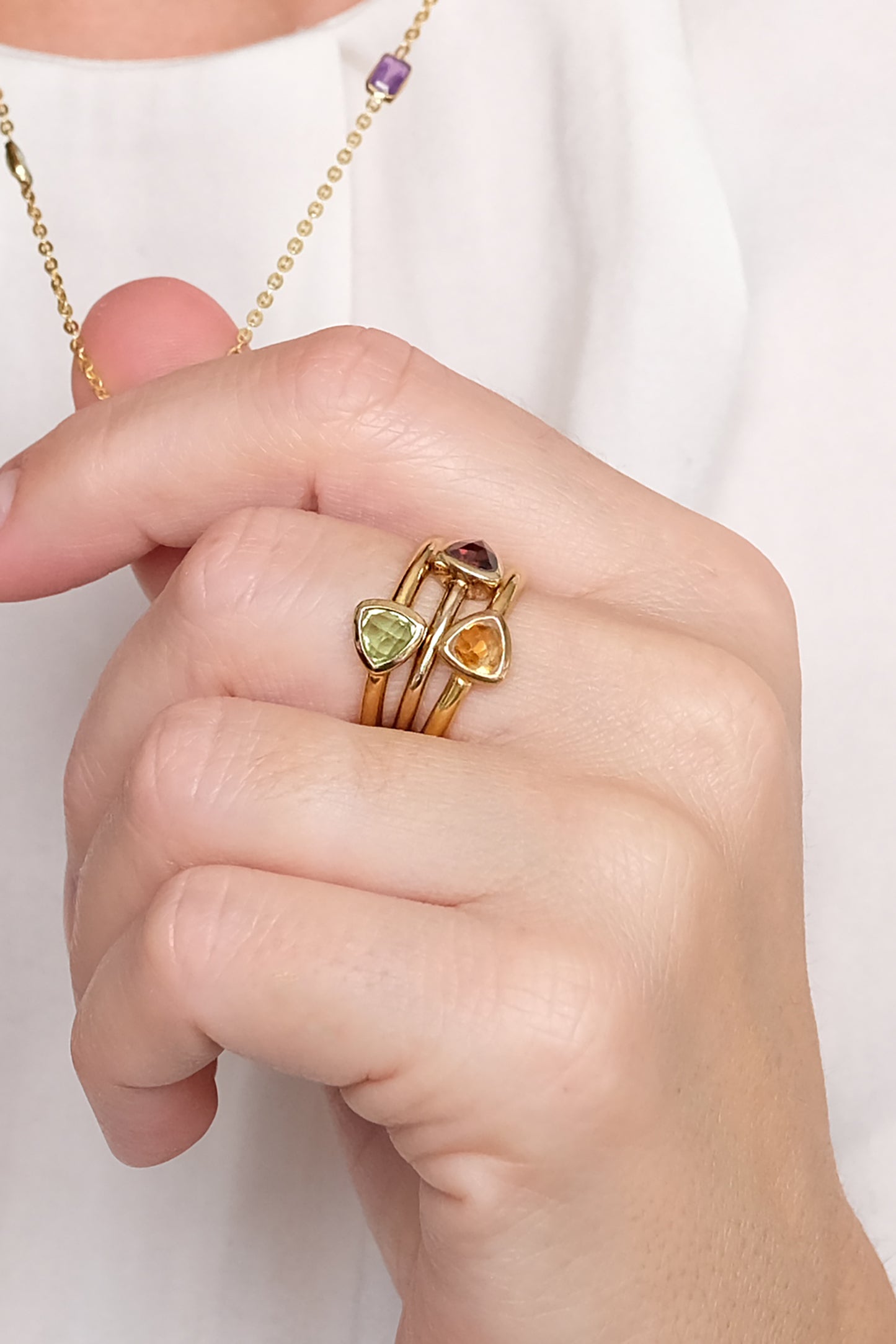"Eclipse" Granat | Ring | Gold