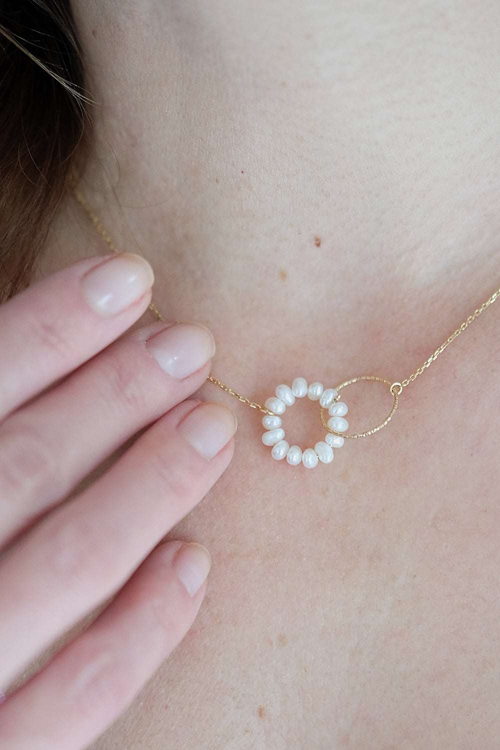 "Lumi Pearl" Süßwasserperlen | Halskette | Gold