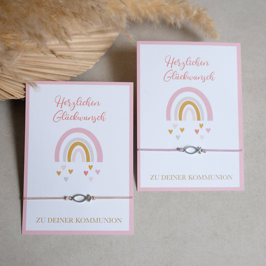 Armband Fisch | Geschenkkarte | Metall