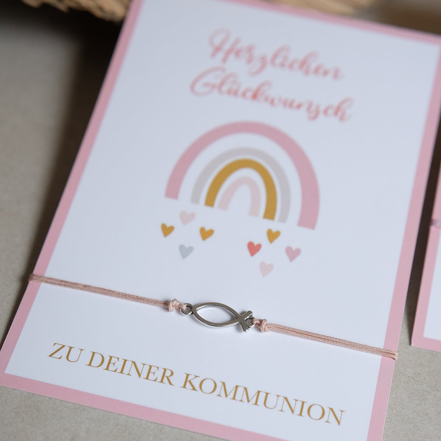 Armband Fisch | Geschenkkarte | Metall
