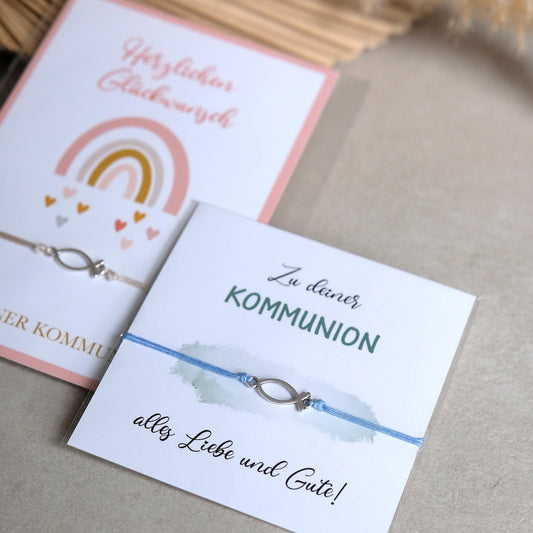 Armband Fisch | Geschenkkarte | Metall