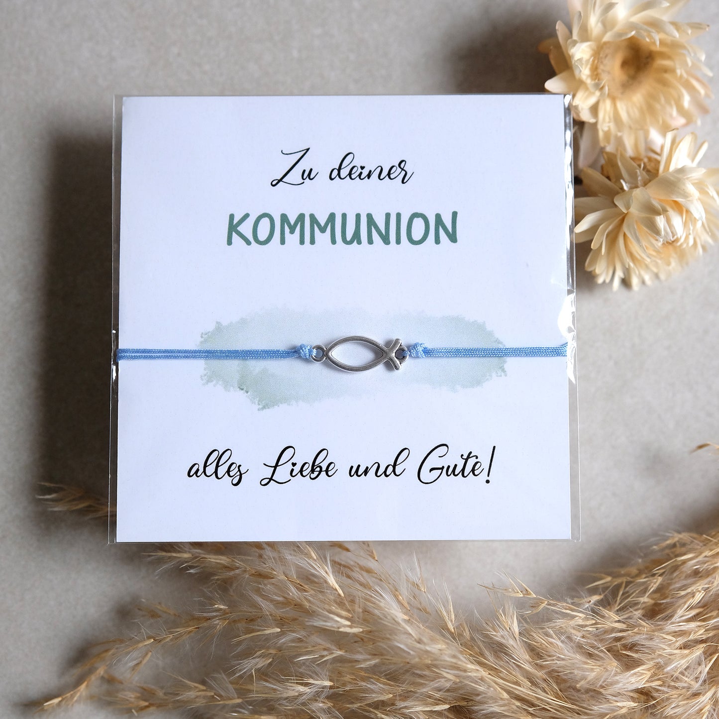 Armband Fisch | Geschenkkarte | Metall