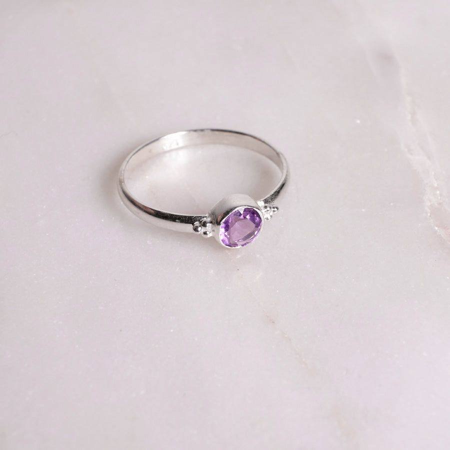 "Dots" Amethyst | Ring | Silber