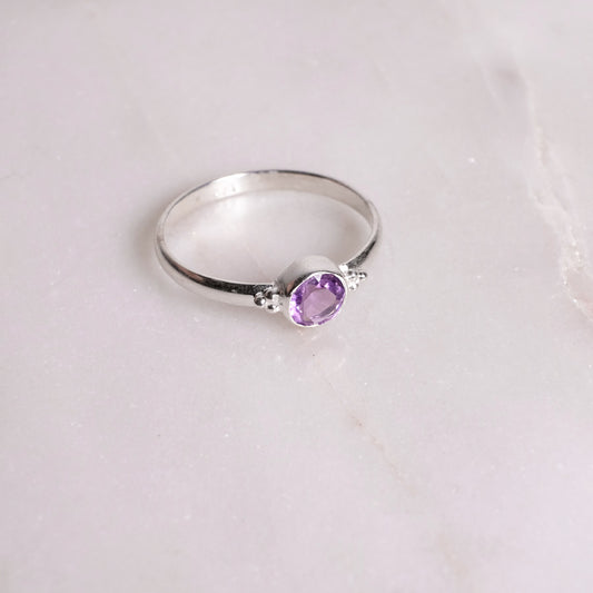 "Dots" Amethyst | Ring | Silber