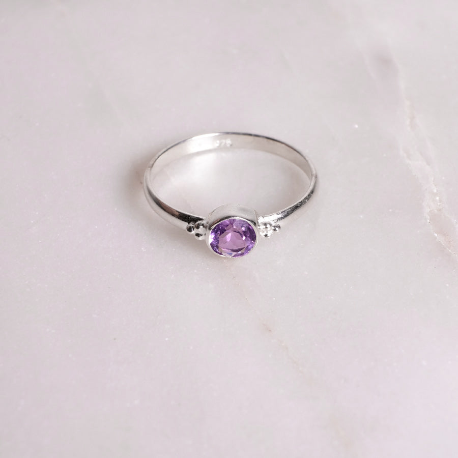 "Dots" Amethyst | Ring | Silber