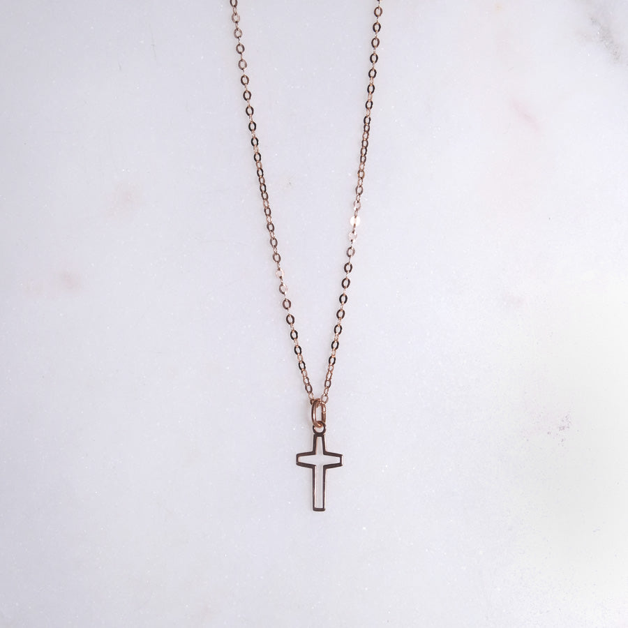 Kreuz | Ankerkette | Roségold