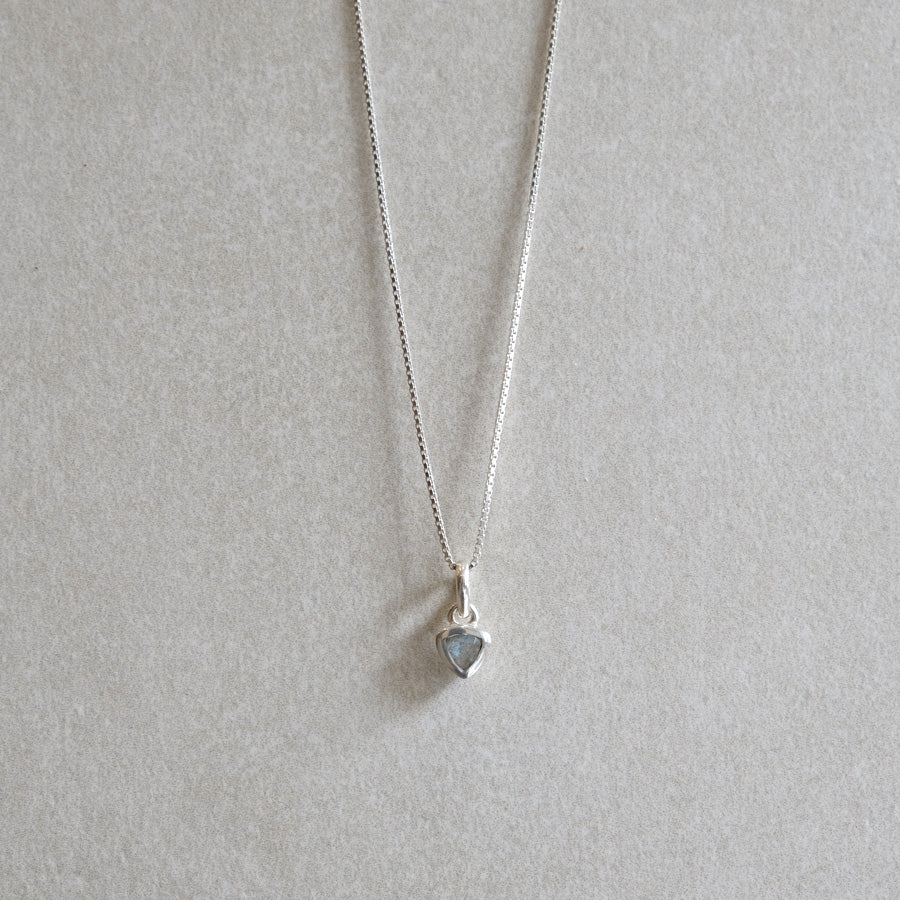 "Eclipse" Labradorit | Venezianerkette | Silber