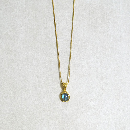 "Selene Grace" Labradorit | Venezianerkette | Gold