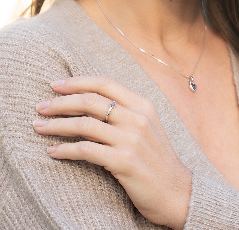 "Dots" Labradorit | Ring | Silber
