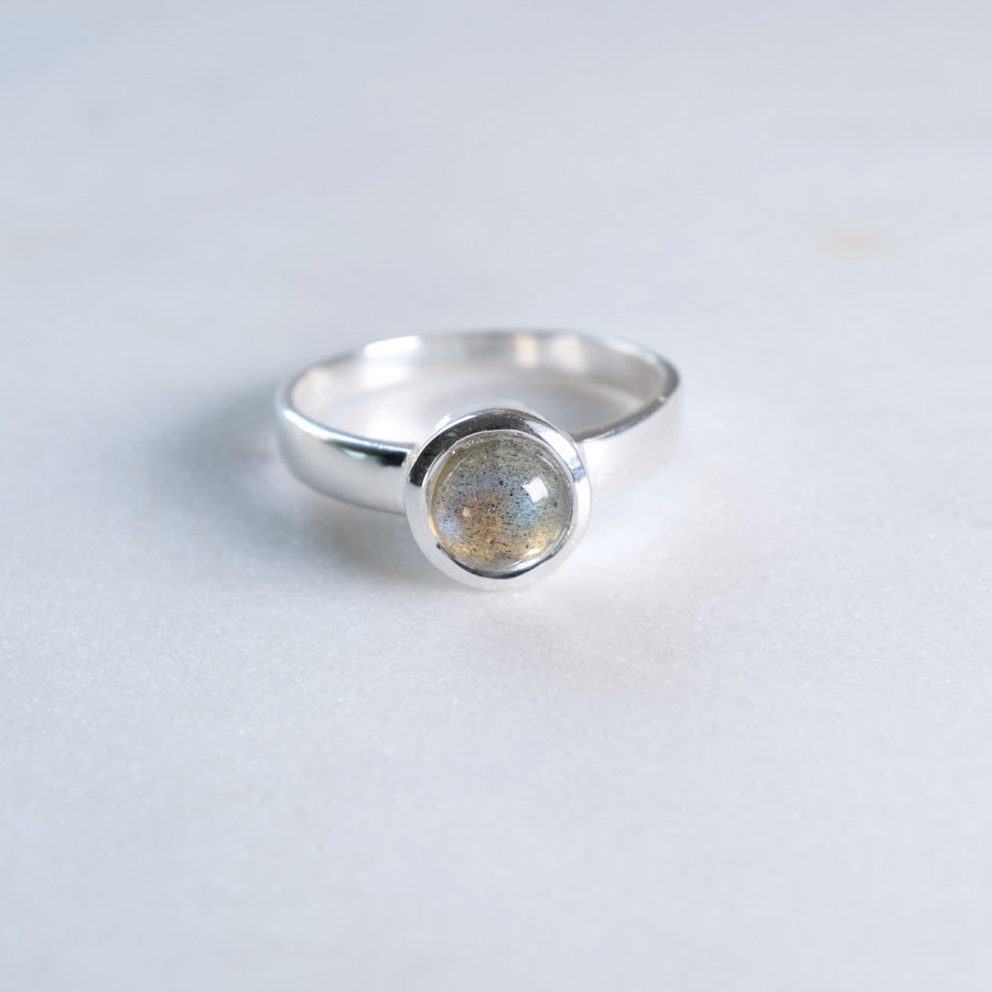 Labradorit | Ring | Silber - Einzelstück Größe 50