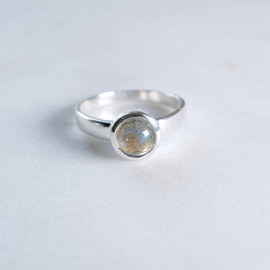 Labradorit | Ring | Silber - Einzelstück Größe 50