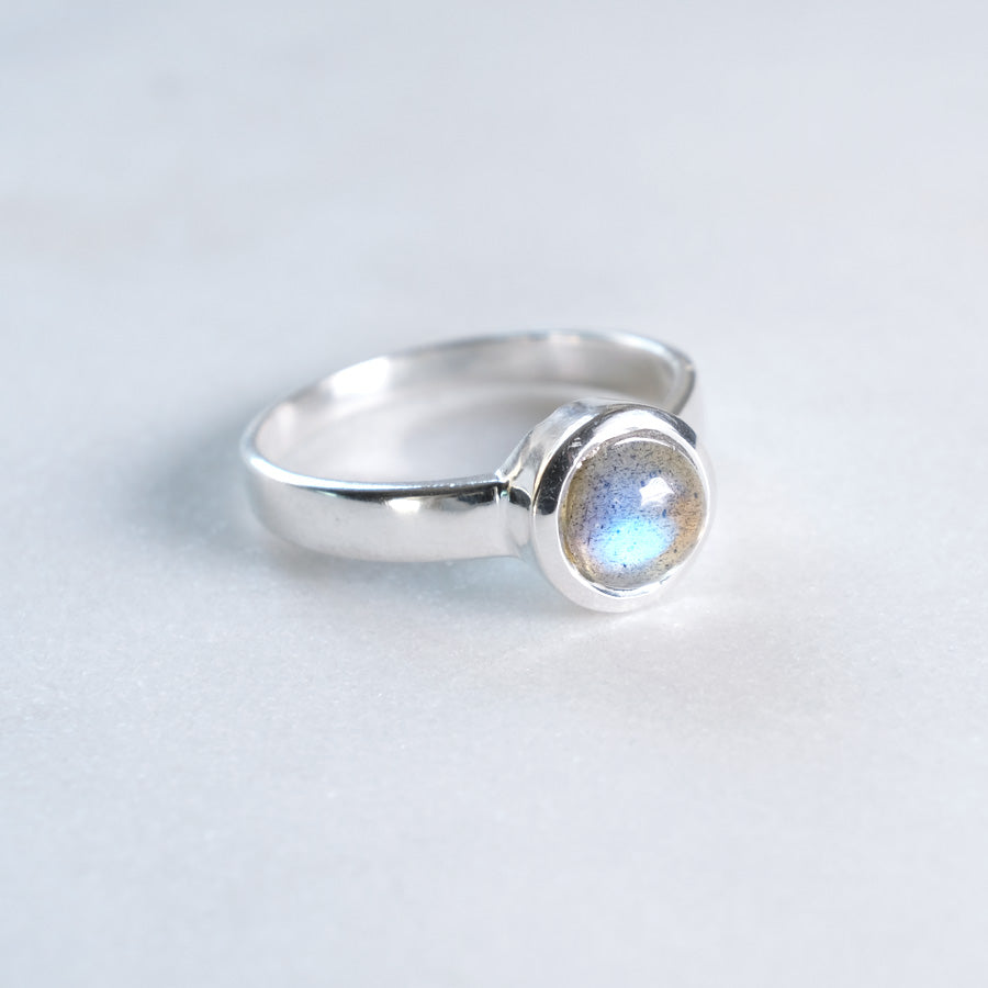 Labradorit | Ring | Silber - Einzelstück Größe 50