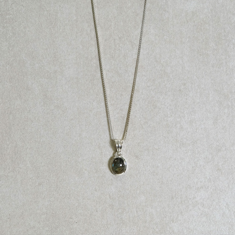 "Selene Grace" Labradorit | Venezianerkette | Silber