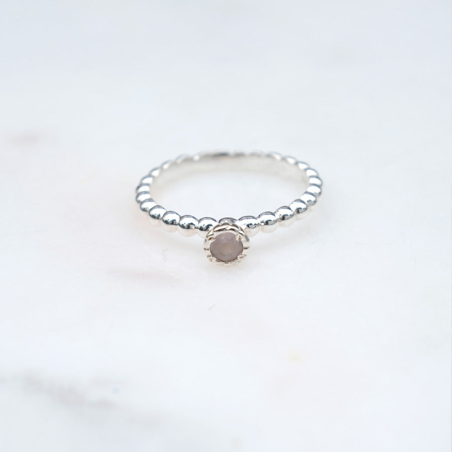 "Princess" Rosenquarz | Ring | Silber
