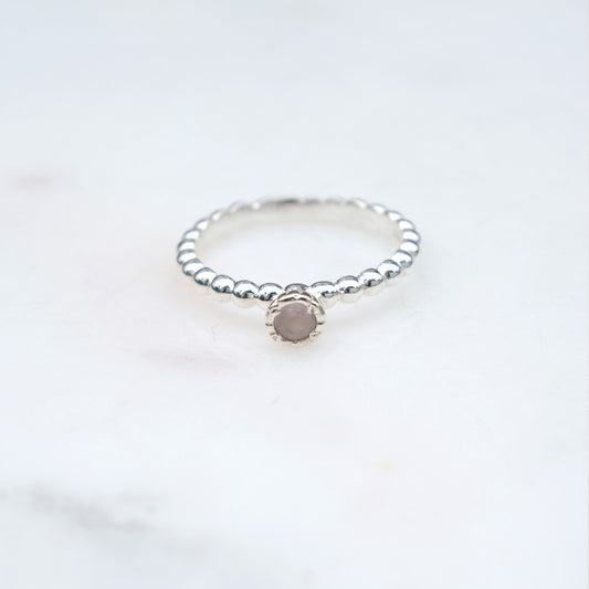"Princess" Rosenquarz | Ring | Silber