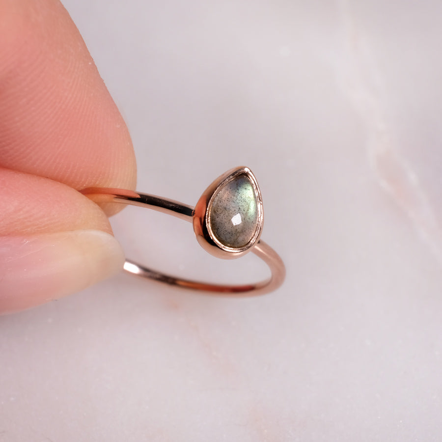 "Nova" Labradorit | Ring | Roségold