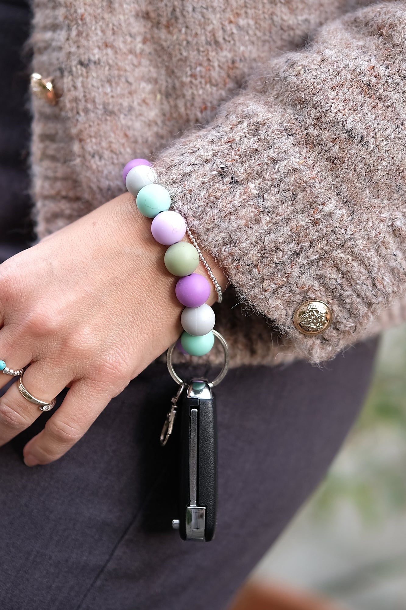 Schlüsselarmband PASTELL | Silikon