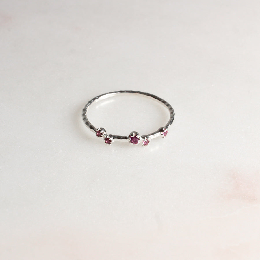 "Lumina Fine" Rhodolith | Ring | Silber - Einzelstück Größe 57