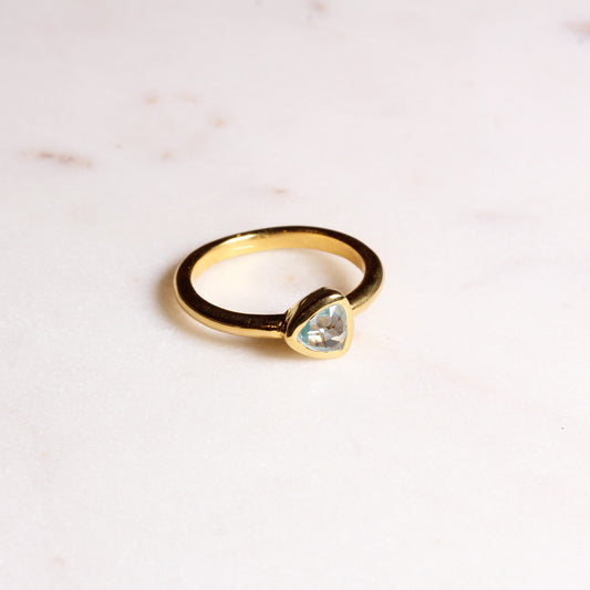 "Eclipse" Blautopas | Ring | Gold