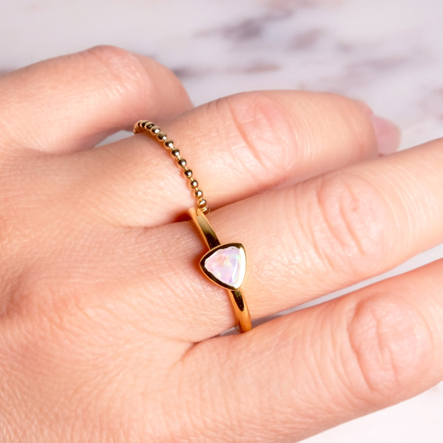 "Eclipse" Opal | Ring | Gold