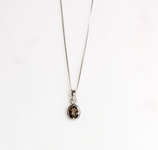 Rauchquarz | Venezianerkette | Silber