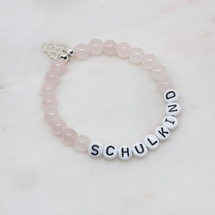 Rosenquarz Armband Schulkind