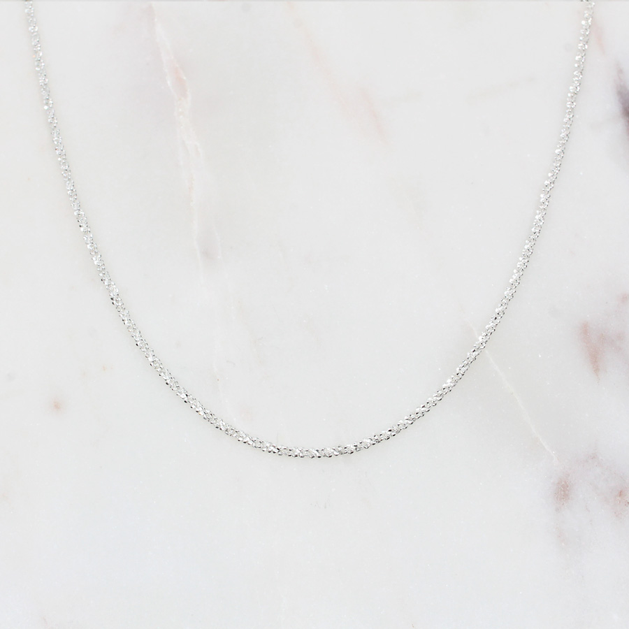 Glitzerkette Armband 925 Silber