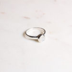 Ring Regenbogenmondstein Silber
