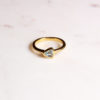 Triangel Ring Blautopas Gold