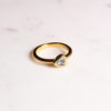 Triangel Ring Blautopas Gold