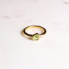 Olivin Ring Triangel Gold