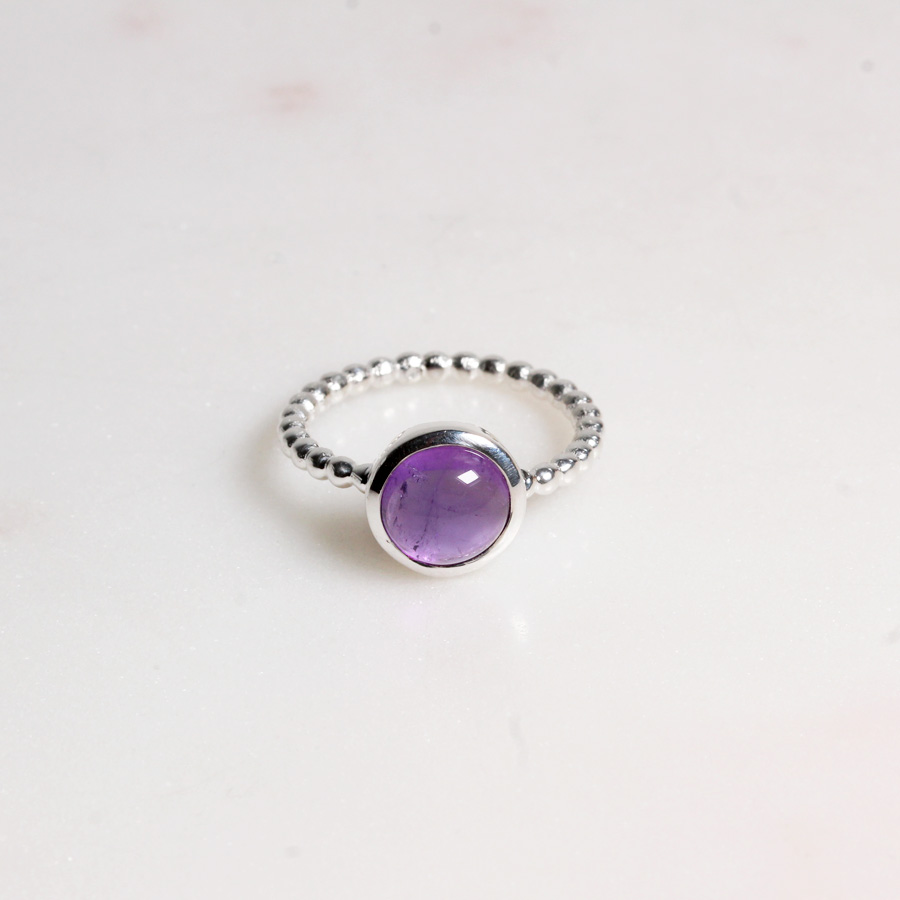 Amethyst Kugelring
