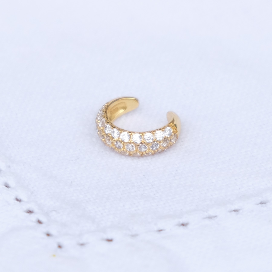 Earcuff Gold Zirkonia
